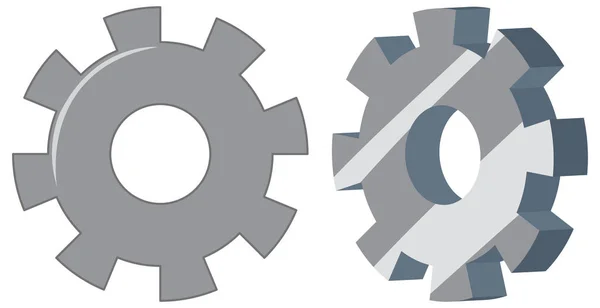 Uppsättning Engineering Gears Illustration — Stock vektor