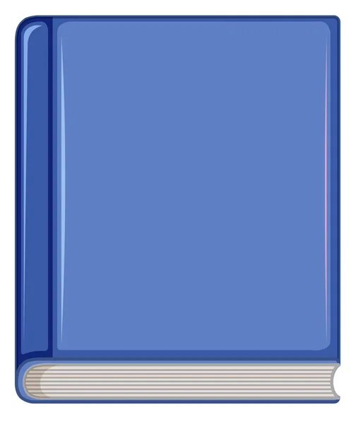 Blue Book Bílý Objekt Obrázek — Stockový vektor