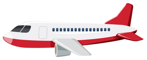 Ilustración Fondo Blanco Avión Grande — Vector de stock