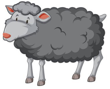 Yüz karası beyaz arka plan illüstrasyon