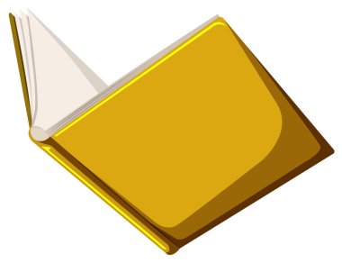 Bir izole açık Kitap Illustration