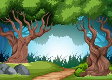 Tropikal yağmur ormanları arka plan