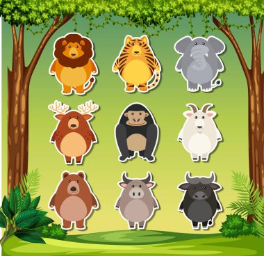 Hayvan etiket kümesi