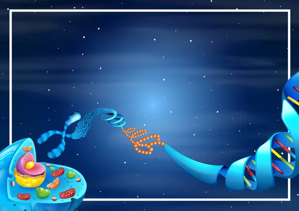 Ein wissenschaftlicher Atomrahmen — Stockvektor