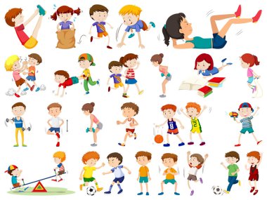 Spor yapan insanlar kümesi
