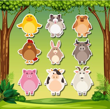 Hayvan etiket kümesi