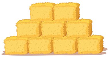 İzole saman yığını