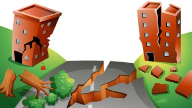 Earthqauke arka plan sahne