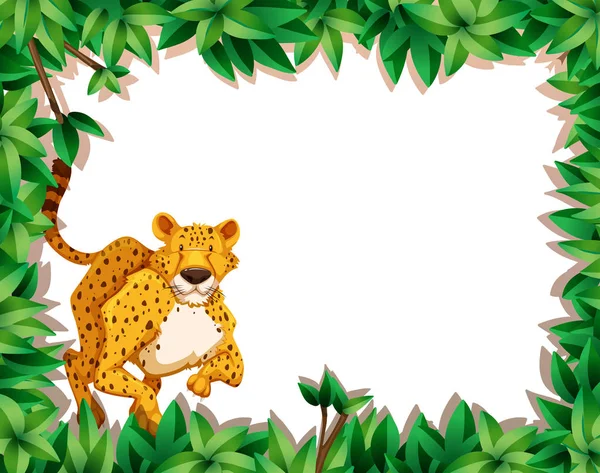 Cheetah in nature scene — Stock Vector