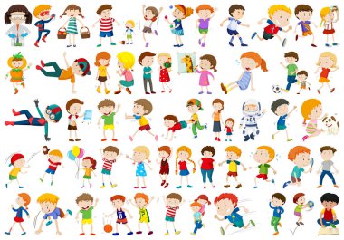 Çocuk karakter kümesi