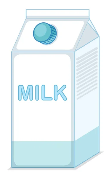 Milk in the box — Stock Vector