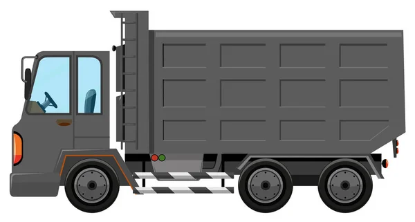 Isolated garbage truck on white background — Stock Vector