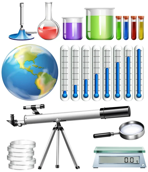 Conjunto de herramientas científicas — Archivo Imágenes Vectoriales