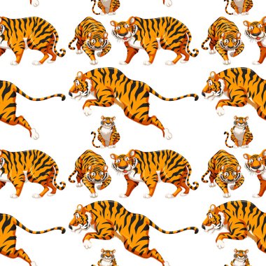 Sorunsuz birden çok kaplan arka plan