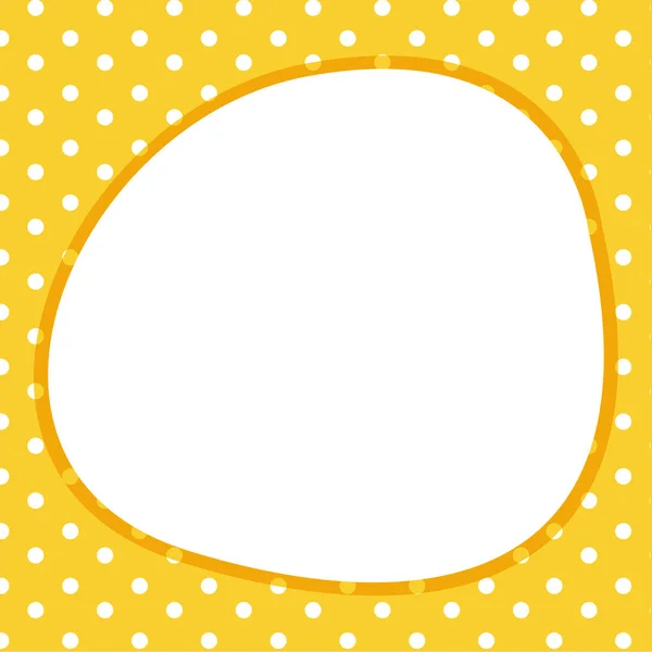 Card template with poka dots — Stock Vector
