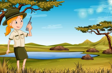Doğanın içinde Zookeeper