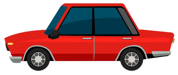 Un coche de vinatge sobre fondo blanco — Vector de stock