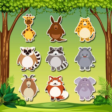 Hayvan etiket kümesi