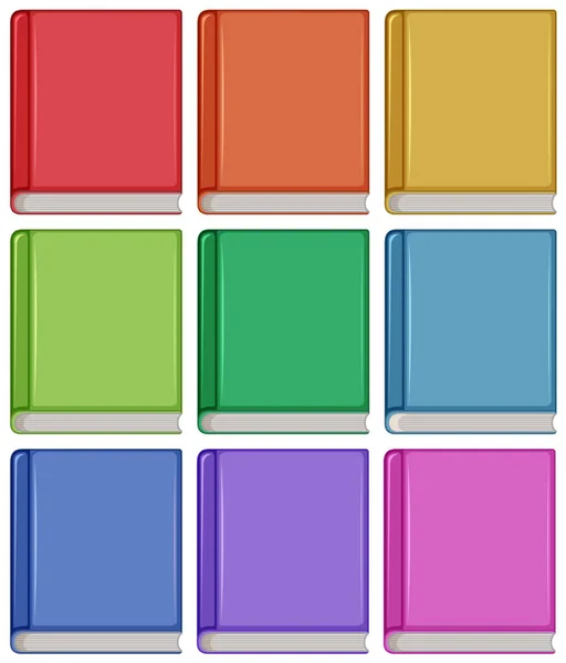 Set of different book cover — Stock Vector
