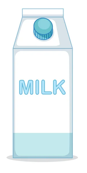 Isolated milk box on white background — Stock Vector