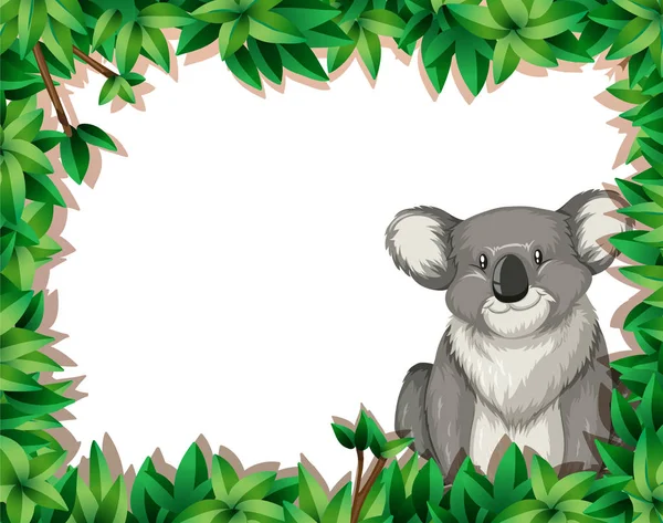 Koala na pozadí přírody — Stockový vektor