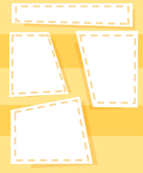 Un modèle jaune pas — Image vectorielle