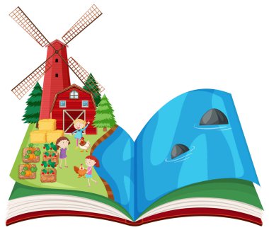 çiftlik sahnesi kitap açılır