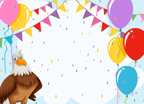 Eagle on party card