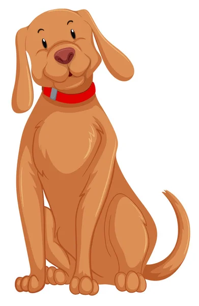 Un lindo personaje de perro — Vector de stock