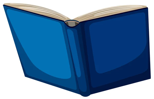 Изолированный синий книжный белый фон — стоковый вектор
