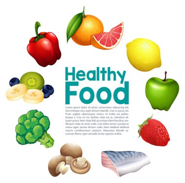 Sağlıklı bir gıda şablonu
