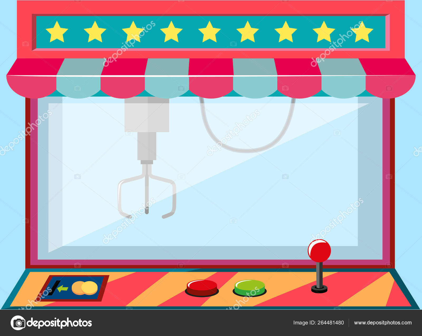 A claw crane machine game Stock Vector by ©blueringmedia