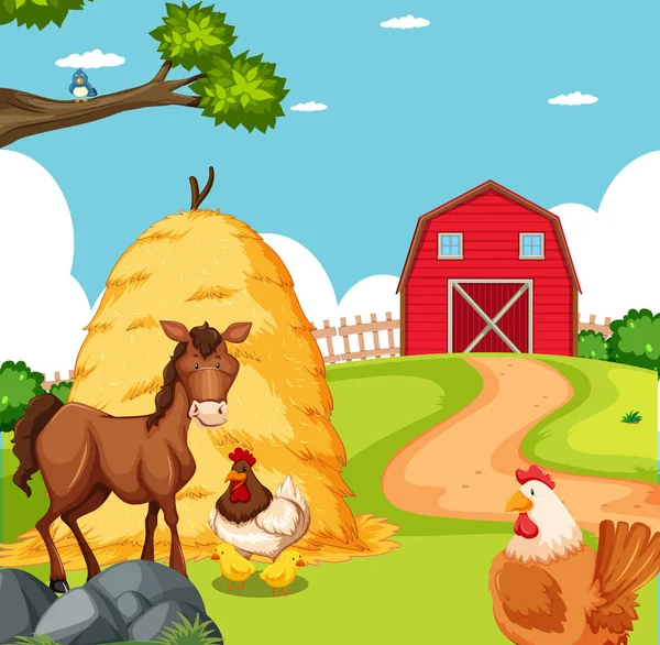 Животное на ферме — стоковый вектор
