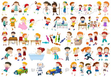 Çocuk karakter kümesi