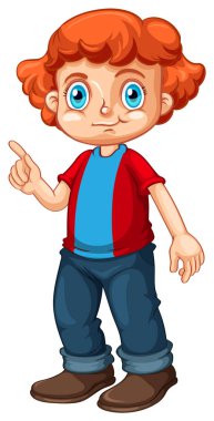 Sevimli bir erkek karakter