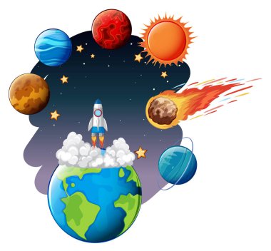 roket uzaya fırlatıldı