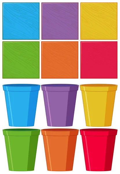 Set kleurobjecten — Stockvector