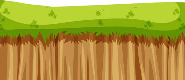 Un paisaje de acantilado de naturaleza — Vector de stock