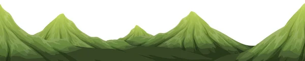Uma paisagem de montanha verde —  Vetores de Stock