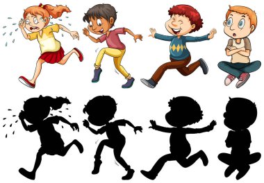 Farklı ifadeye sahip kişiler kümesi