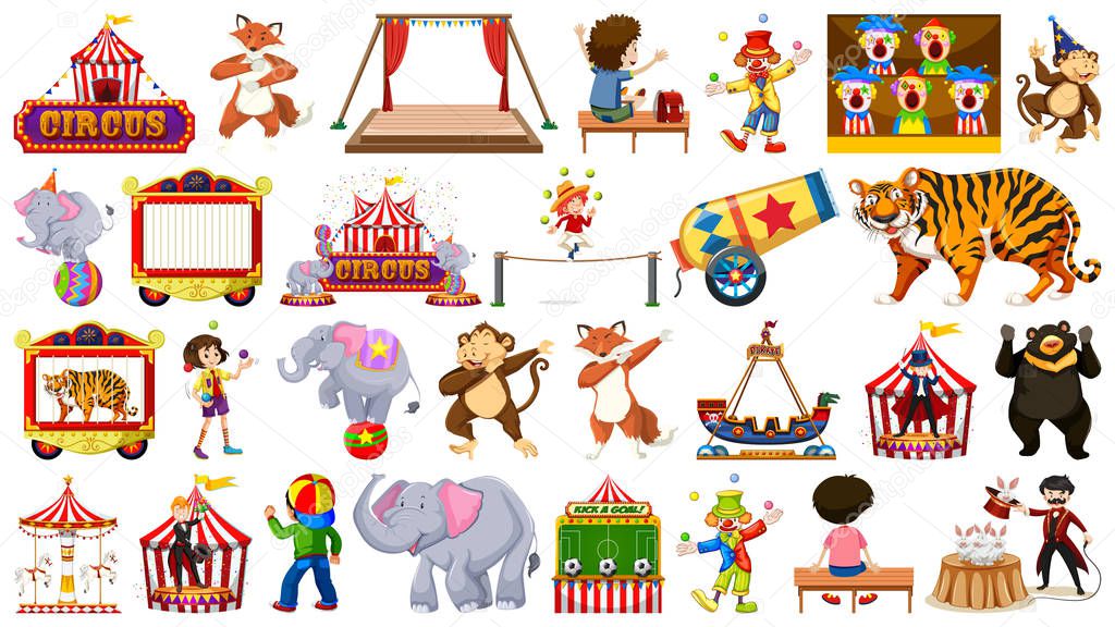 Large theme circus set