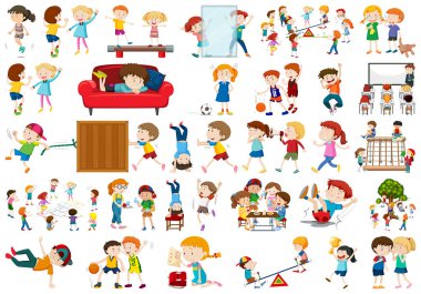 Çocuk karakter kümesi