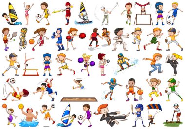 Farklı spor insanlar kümesi