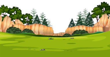 Kayalar ile doğa ön planda