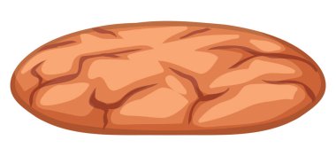 Çerez tatlı tatlı beyaz artalanları üzerinde izole