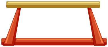 Pommel kasalı at izole