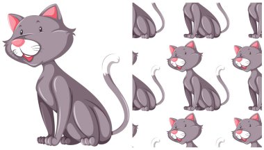 Beyaz üzerinde yalıtılmış Dikişsiz tasarım deseni