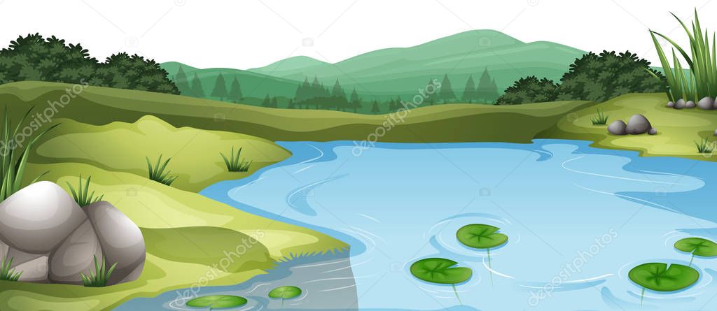 Natural environment lanscape scene