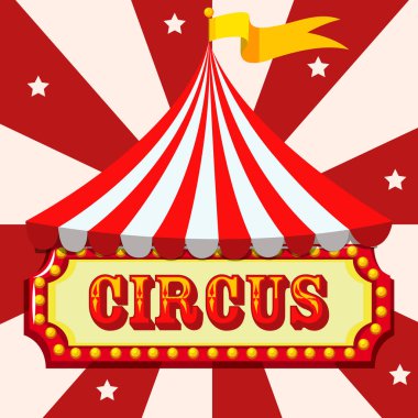 Sirk, eğlence fuarı, lunapark tema şablonu