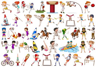Çocuklar tarafından spor faaliyetleri, kızlar, çocuklar, izole sporcular